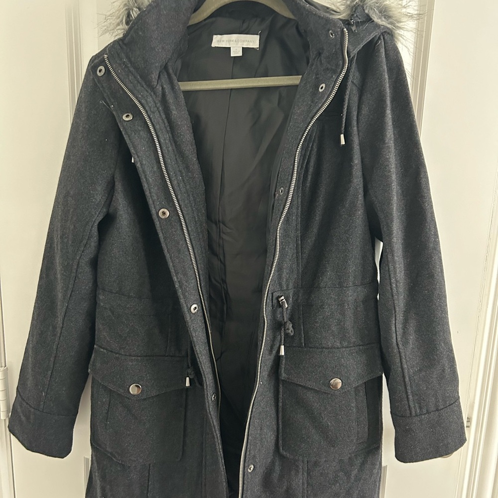 New York and Company woman coat size medium